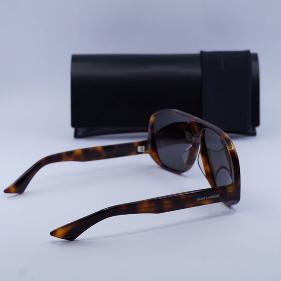 Saint Laurent SL652/F SOLACE 002 Aviator Sunglasses - Havana/Black